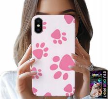 Etui Do Iphone Xs Max - Różowe Psie Łapki, Plecki, Obudowa Case