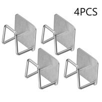 4PCS Wall Mounted Pot Cover Rack Cabinet Bottom Cutting Board Rack Vegetable Board Storage Rack Kitchen Storage Rack sidabras