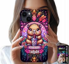 Etui Do Iphone 14 Plus - Słodka Kapibara Z Szejkiem, Super Wzory