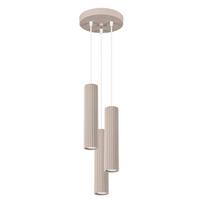 Lampa Wisząca Karbon 3 Gu10 Taupe Alu Sollux Sl.1775