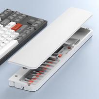 QS22 Multifunctional Cleaning Brush & Leather Wrist Rest for Office Keyboards