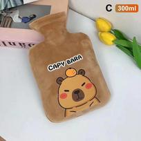 *300/500/1000ml Cute Cartoon Capybara Hot Water Bottle Water Filling Small Portable Student Hand Warmer Cute Soft Warm Water Bag