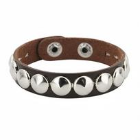 New Round-point rivet Street Punk Leather Bracelets Punk Gothic Bangle Bracelet Adjustable Studded Bracelet Unisex ruda