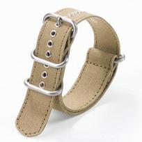 NATO Nailono Drobės Laikrodžio Dirželis su Apvalia Sagtimi Omega Laikrodžiams—Galima įsigyti 18/20/22mm, Unisex 22mm žalia