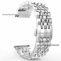 Septynių grandžių nerūdijančio plieno apyrankė Samsung Galaxy Watch 7/6/5 ir Huawei GT4 išmaniajam laikrodžiui 20mm/42mm sidabras
