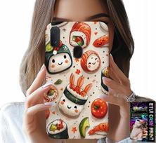 Etui Do Samsung Galaxy A20E - Słodkie Uśmiechnięte Sushi Obudowa Case