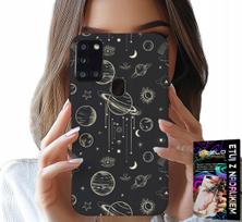 Etui Do Samsung Galaxy A21S - Kosmos Planety Gwiazdy Księżyc + Szkło