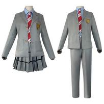 Your Lie in April: Miyazono Kaori Cosplay Costume - Moidani Junior High Uniform M