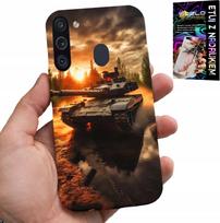 Etui Do Samsung Galaxy A21 - Czołg, Wojna, Militaria, Wojskowe, Wzory