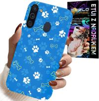 Etui Do Samsung Galaxy A21 - Łapki Kości Pies Patrol Wzory Dla Dzieci