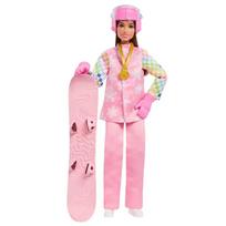 Barbie Careers Snowboarder Doll In Pink Jacket