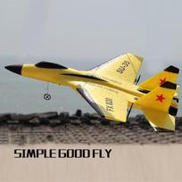 FX-820 2.4G 2CH SU-35 sklandytuvas, sparnų plotis, EPP, RC lėktuvas, RTF lėktuvas, UAV geltona