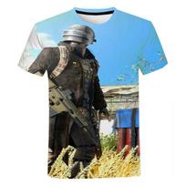 Men Women Children Pubg 3D Printe Cool Tops Tee Game Streetwear Fashion T-shirt New Summer Casual Short Sleeve 6XL