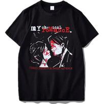 My Chemical Romance marškinėliai moterims mada marškinėliai šaunūs vyriški marškinėliai kasdieniai vasariniai vintažiniai anime unisex viršus marškinėliai S