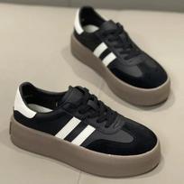 Sports shoes thick sole casual board shoes women 2025 new cowhide everything soft sole inside increase de training shoes 35 juoda