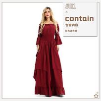 Court Vintage Medieval Renaissance Dress Performance Dress Oktoberfest Dress Ball Dress S/M