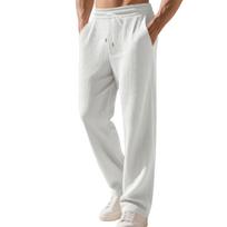 Autumn and Winter New Hot-selling Loose Hip-hop Men's Casual Jacquard Straight Pit Strip Simple Sweatpants S balta