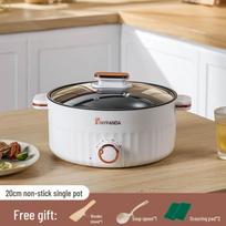 Multifunctional Electric Hot Pot: Home Stir-Fry, Boil & Frying Pot for Dorm or Small Kitchen