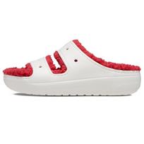 Crocs Classic Cozzzy Sandal Holiday Sweater Women's White 34-35 rožinė raudona spalva