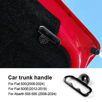 For Abarth 595 695/Fiat 500 2008-2024 For Fiat 500E 2012- Aluminum Alloy Handle Car Rear Trunk Door Cover Accessories juoda