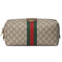 Gucci Ophidia Toiletry Case Soft GG Supreme Unisex Bags Tan 572767-9IK3T-8745 Basic Set (Bag+Dust Bag)