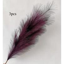 3pcs Large Artificial Pampas Grass 120cm Tall Fluffy Faux Reed Boho Home Wedding Decor Fake Flowers
