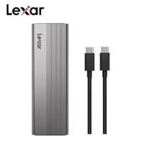 Lexar M.2 NVMe SSD Enclosure 10Gbps USB 3.2 Gen 2 Type-C External Hard Drive Case SSD Reader,Mobile Solid State Disk Box,Support NVMe SSD up to 4TB M.2 NVMe【10Gbps，Type-C to Type-C】
