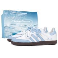 Adidas Originals SAMBA OG Wind Island Blue German Army Trainers Unisex Blue B75806(team2201-) 36