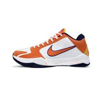 Nike x Caitlin Clark Zoom Kobe 5 White Orange Slip Resistant Abrasion Resistant Low top Basketball Shoes Unisex Orange IM3207-400(Team258-) 40