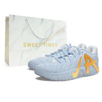 Nike Ja Morant 3 BNK Gold Blue Era, Court Elf Cushioning Low top Basketball Shoes Unisex HF2794-100(Team40-LD) 40.5