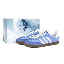 Adidas Originals SAMBA OG Lightweight Low top Skateboard Shoes Unisex Blue White B75806(Team197-) 38