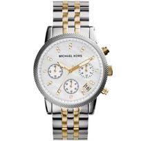 Michael Kors MK5057 Ritz Chronograph Moteriškas laikrodis 36mm sidabras
