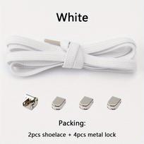 No Tie Elastic Shoelaces, Polyester Spandex Stretch Flat Laces withMetalTips, Adjustable for Sneakers, Hands Free Quick Fit Gift juoda