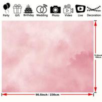 2D Pink Watercolor Backdrop, Large 230x180cm, for Baby Shower, Birthday Party & Wedding Photo Shoot 47.2x31.5inch/120*80cm