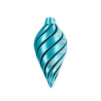 3D Printed Christmas Ornament Spiral Design Lightweight Durable Plastic Holiday Party Decoration Indoor Outdoor Use