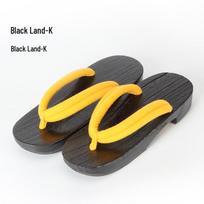 Women's Anime Cosplay Paulownia Wood Kimono Clogs and Thong-strap Flip-flops 24.5CM