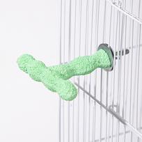 Resin Bird Cage Feeder Jumping Platform Wear-resistant Bird Perch Stand Parrot Biting Rod Non-slip Bird Water Feeder Exercise