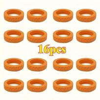Vibrant 16PCS Silicone Luggage Wheels – Quiet, Smooth & Shock-Absorbing. Perfect for Suitcases & Office Chairs!