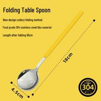 Portable 304 Stainless Steel Bento Box Set: Foldable Cutlery, Bowl, Plate, and Spoon - 2 Pieces in Stock