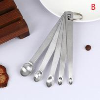5Pcs/Set Kitchen Accurate Cooking Gadgets Stainless Steel Small Measuring Spoons Seasoning Dry And Liquid Ingredients