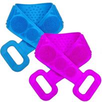 Silicone Back Scrubber for Shower, Body Brush For Bathing for Back Cleansing and Exfoliating, Back Massage and All Body to Remove Ash and Mud