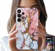 Samsung Galaxy A32 5G Tok - Rózsaszín Fehér Márvány, Kő Minták