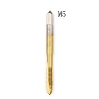 Hot 1PC M2/M2.5/M3/M3.5/M4/M5 Spiral Point HSS Titanium Machine Right Hand Tap Drill Thread Plug Handle Taps