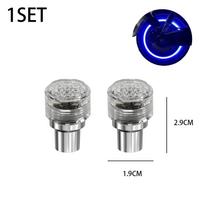 LED Bicycle Wheel Fluorescent Light Motorcycle Tire Valve Light Cover Decoration Neon Electric Car Modification Accessories