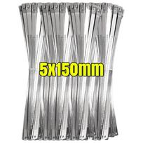 New Stainless Steel Cable Ties Self Locking Metal Wrap Strap Multipurpose Cable Tie Wire Fasteners Hardware Organizer Wholesale (as the picture,10PCS)