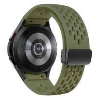 Dirželis, skirtas Samsung Galaxy Watch 7 6 5 4 Classic 5 Pro 40mm 44mm Kvėpuojantis silikonas Magnetinė korėja Apyrankė galaxy Watch 7 juosta Watch 4 classic 46mm