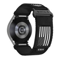 Straps for Samsung Galaxy watch 7/FE/5 Pro/4/6 classic 44mm 40mm No Gaps Rugged Nylon wrist correa bracelet Galaxy watch 7 Band Galaxy 6 40mm 44mm&SM juoda