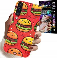 Etui Do Samsung Galaxy A70 - Słodkie Uśmiechnięte Burgery Pokrowiec