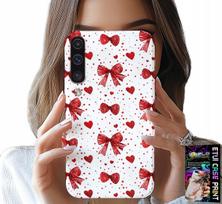 Etui Do Samsung Galaxy A70 - Czerwone Wstążki Wstążka Modne Wzory