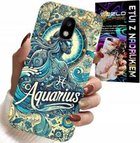 Etui Do Samsung Galaxy J5 2017 - Znak Zodiaku, Wodnik, Astronomia Plecki